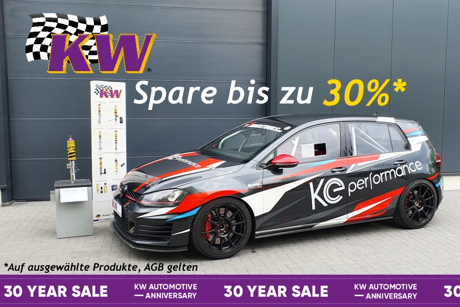 etzt bis zu 30 % Rabatt auf KW, ST & AP Gewindefahrwerke sichern! 30 Year Sale 2025 bei Ke-Performance – Ihr KW Performance Partner.